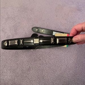 Punto Fibbia women’s black leather size S belt